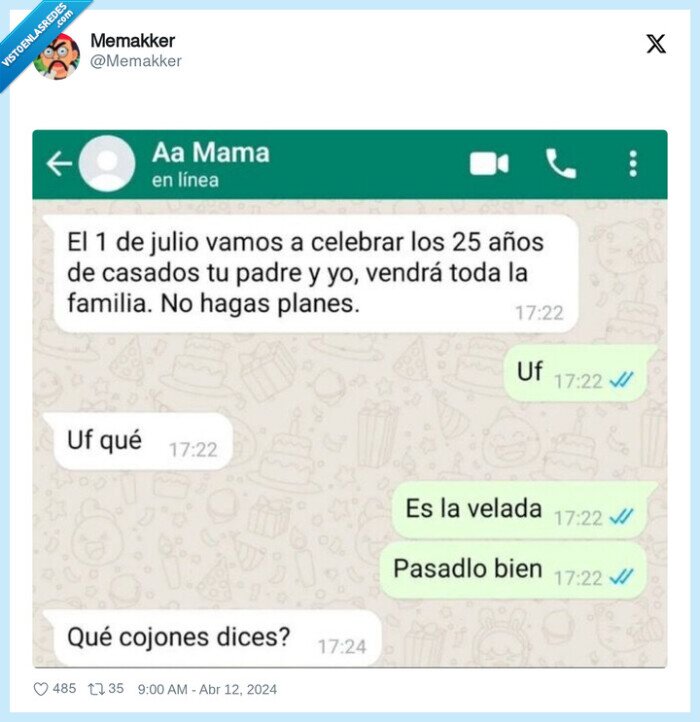 la velada,boda,aniversario,padres