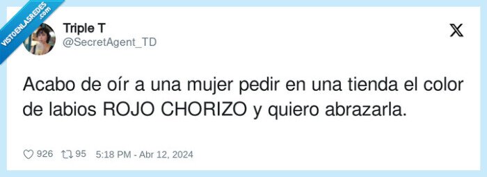 rojo chorizo,labios,color,señora