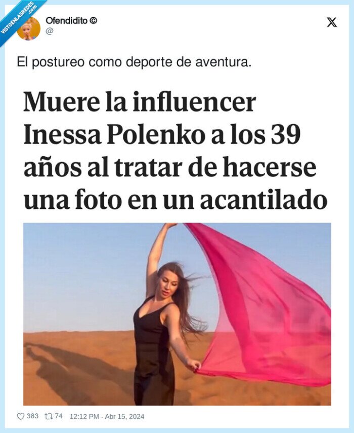 postureo,aventura,deporte,inessa polenko,caida,dep