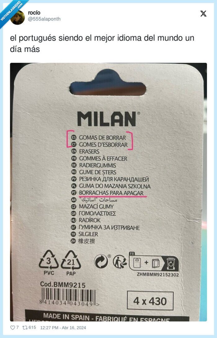 portugués,idioma,mejor,mundo,borrachas,gomas,borrar