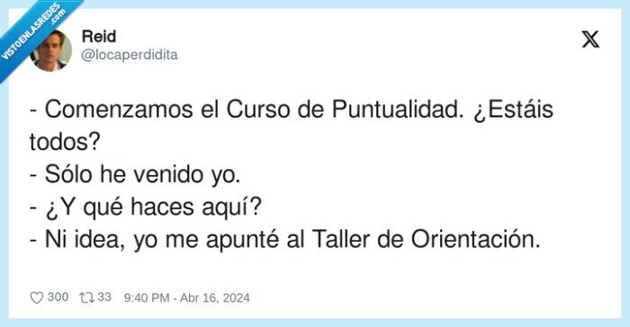 orientación,puntualidad,comenzar