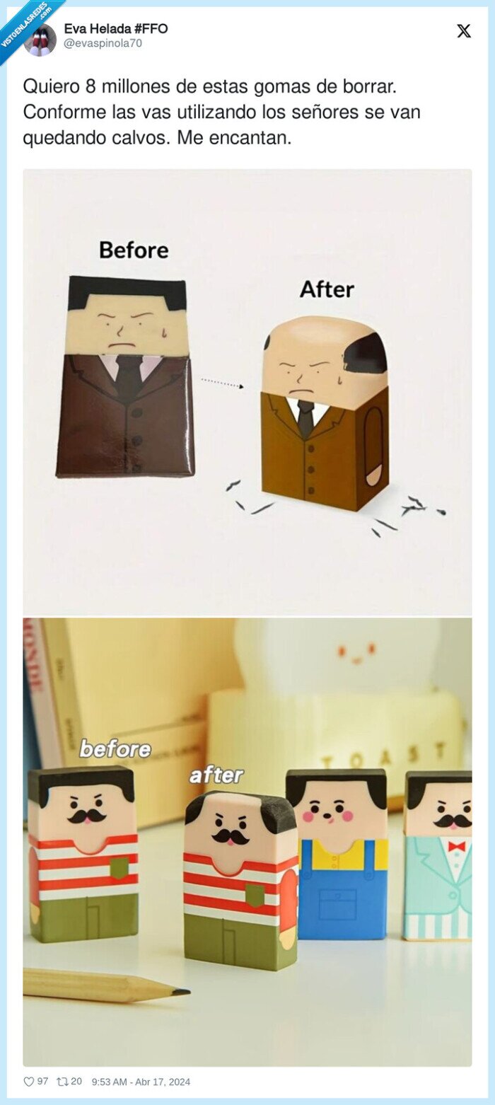 gomas,cabeza,calvos,pelo,gastar