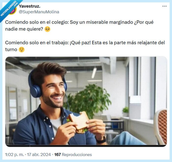 comiendo,colegio,trabajo