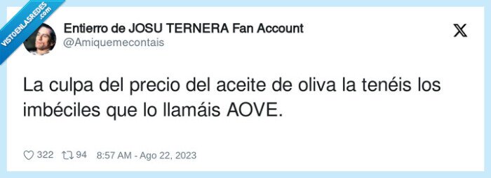 imbéciles,llamar,aove,precio,aceite de oliva