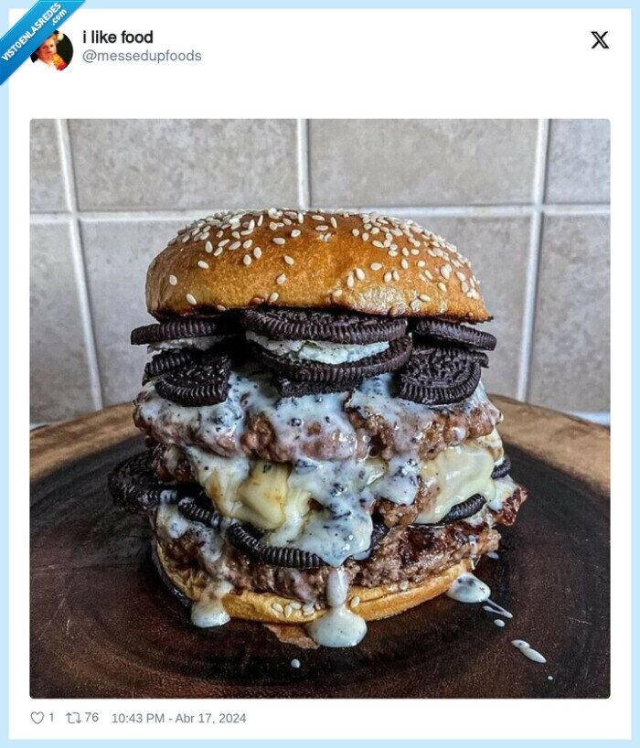 hamburguesa,oreos,queso