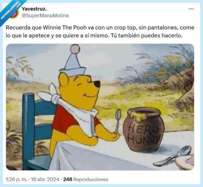 winnie the pooh,comer,querer,pantalones