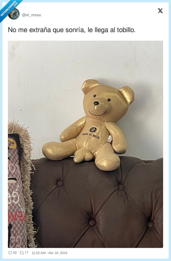 sonreír,tobillo,oso