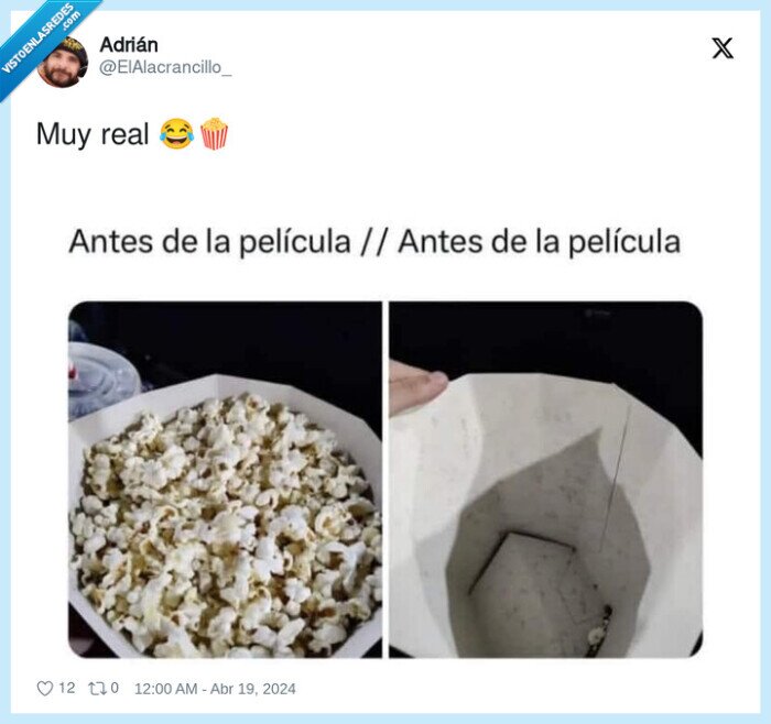 palomitas,cine,acabar,terminar,antes