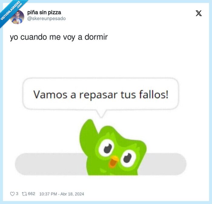 duolingo,fallos,repasar,dormir,errores