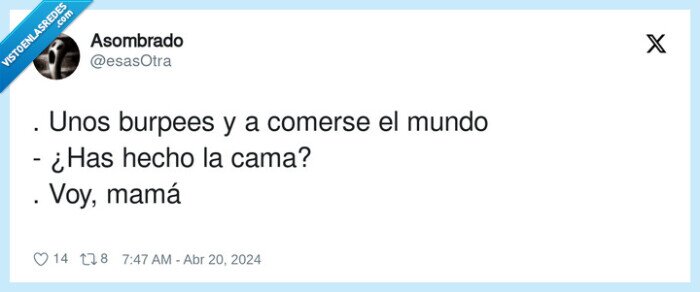 burpees,comerse el mundo,mamá,madre