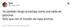 Enlace a La barriga como una tabla de planchar, por @locaperdidita