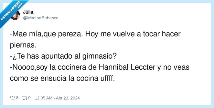 gimnasio,cocinera,hannibal,apuntado