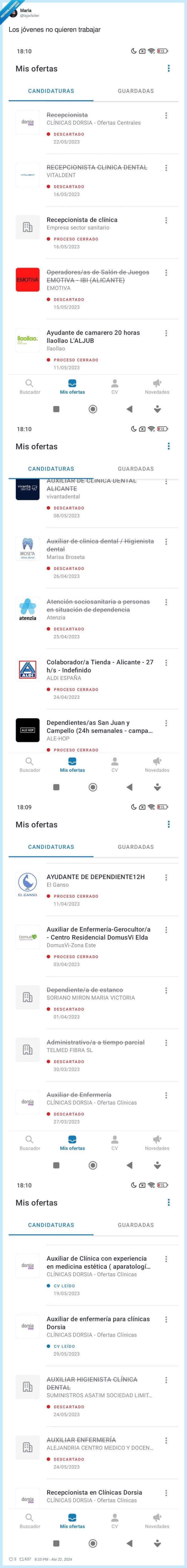 jóvenes,trabajar,enviar,cv