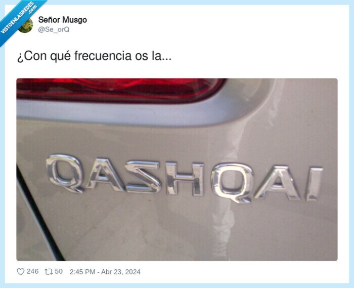 frecuencia,cascar,qashqai