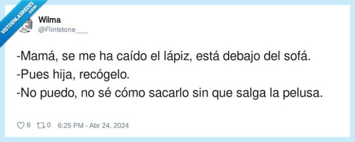 recoger,lápiz,sacarlo,pelusa