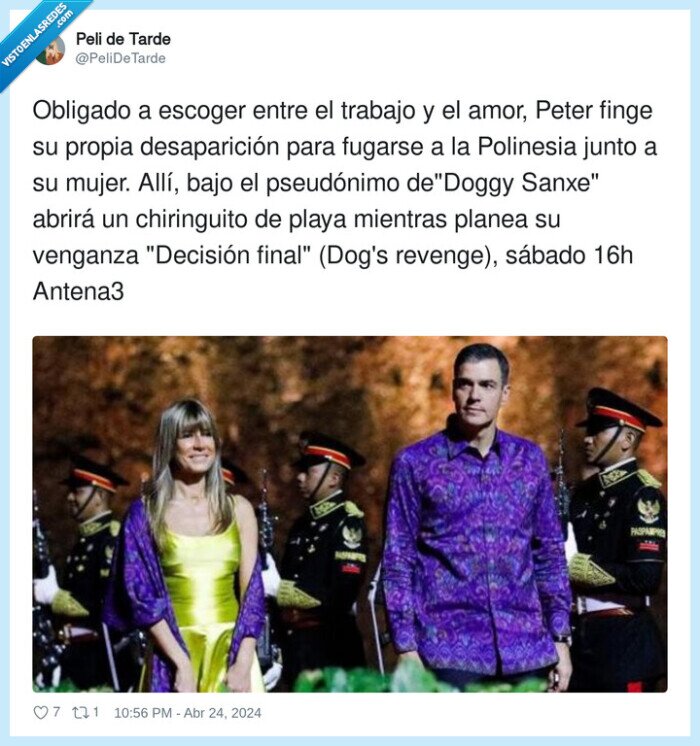 desaparición,pseudónimo,chiringuito,revenge,decisión,polinesia,pedro sánchez,farol,dimision