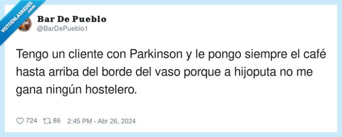 hostelero,parkinson,cliente