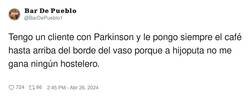 Enlace a Qué mala leche, por @BarDePueblo1