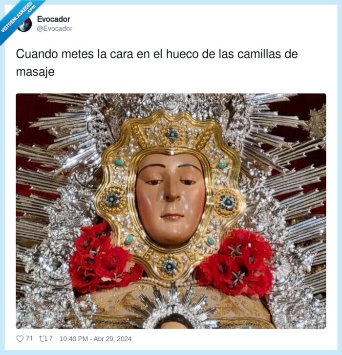 camillas,masaje,meter,hueco,virgen