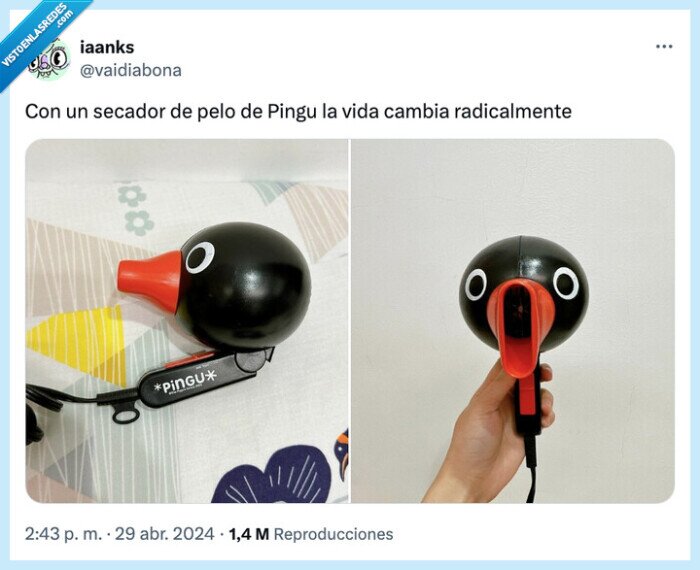 secador,pelo,pingu
