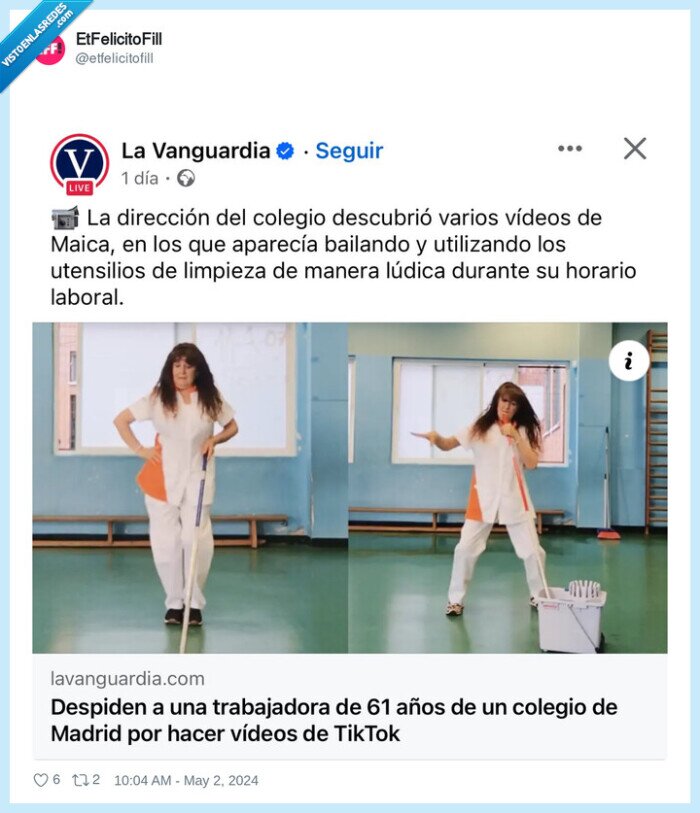 maica,tiktok,limpiadora,colegio