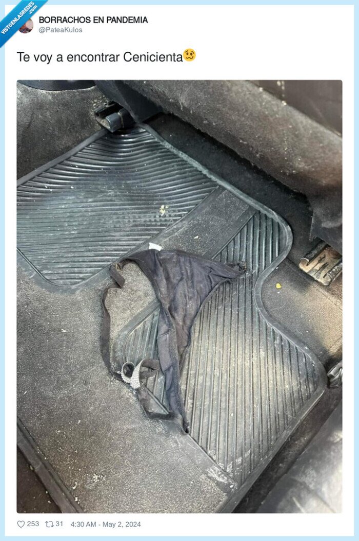 cenicienta,tanga,coche,olvidar