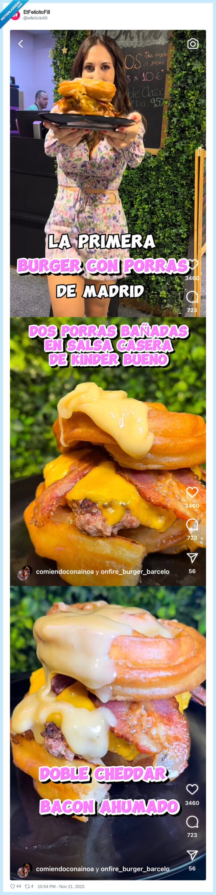 hamburguesa,donut,dulce,inventos,kinder bueno