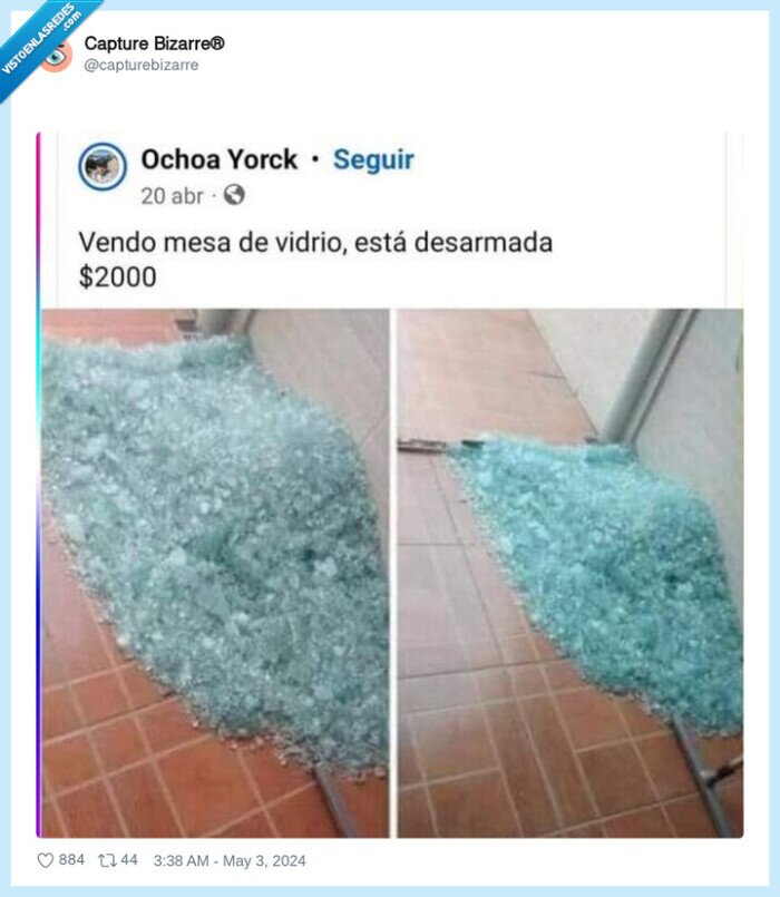vidrio,mesa,desmontada,venta