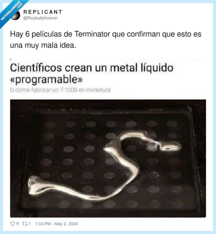 películas,terminator,científicos,metal líquido,programable