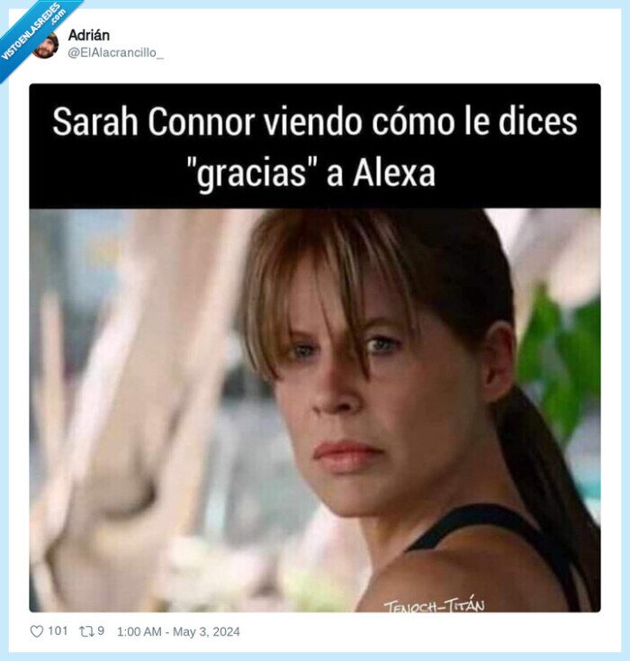 rivalidad,sarah connor,alexa,gracias
