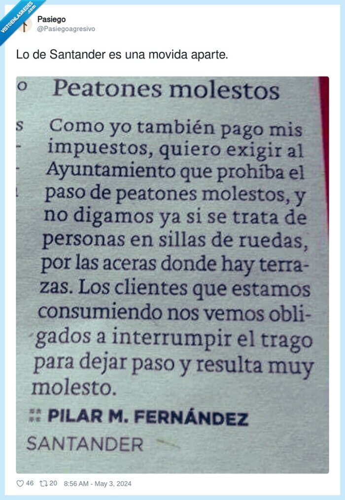 santander,movida,aparte,terrazas,molestar,calle