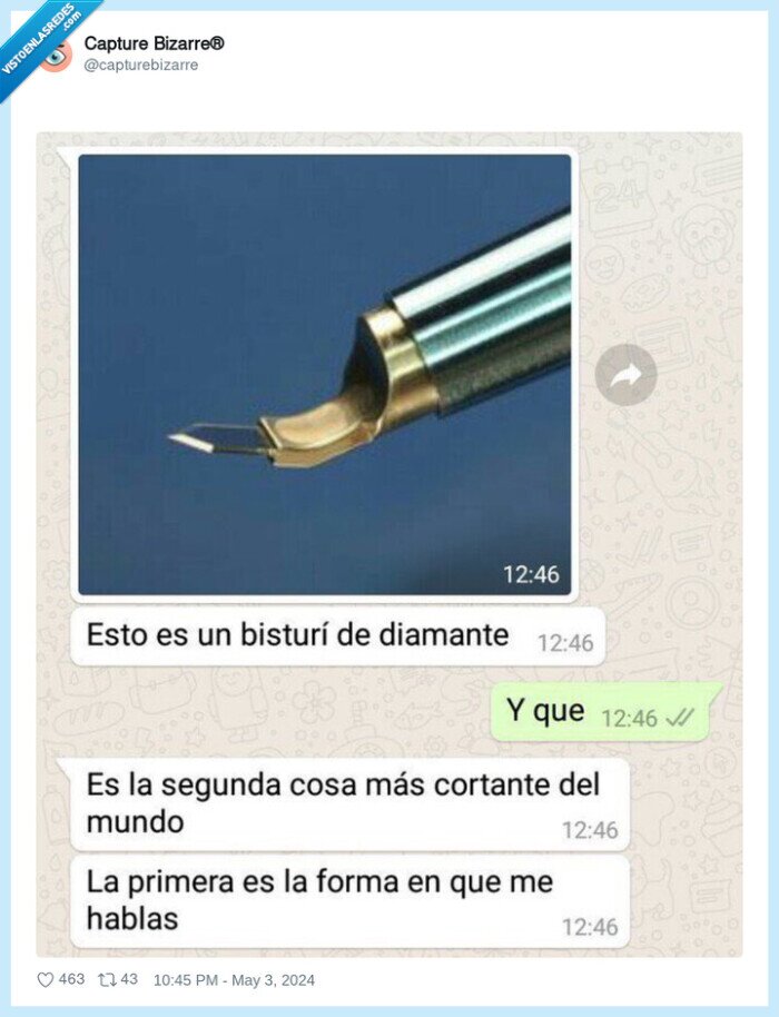 bisturí,cortante,diamante,hablar