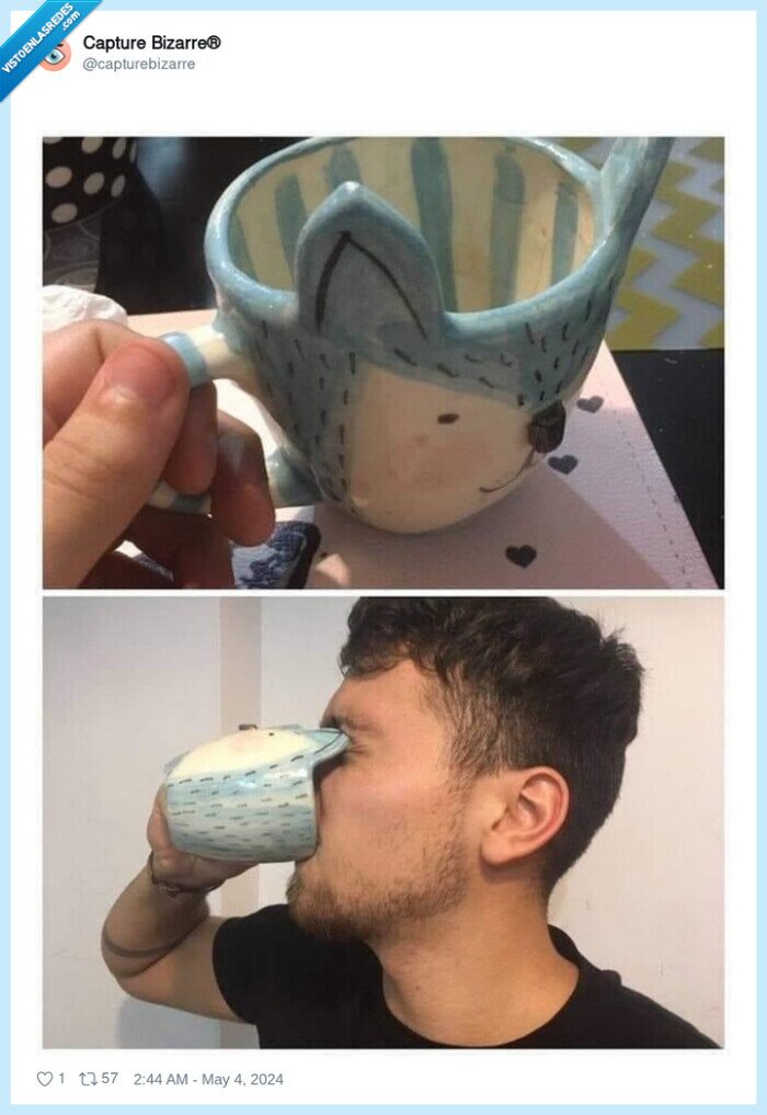 tazas,orejas,clavar,ojos