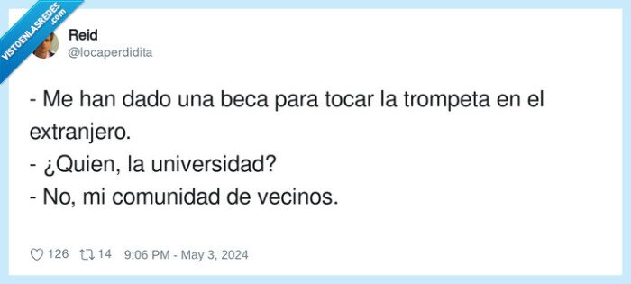 universidad,extranjero,comunidad,trompeta,vecinos,beca