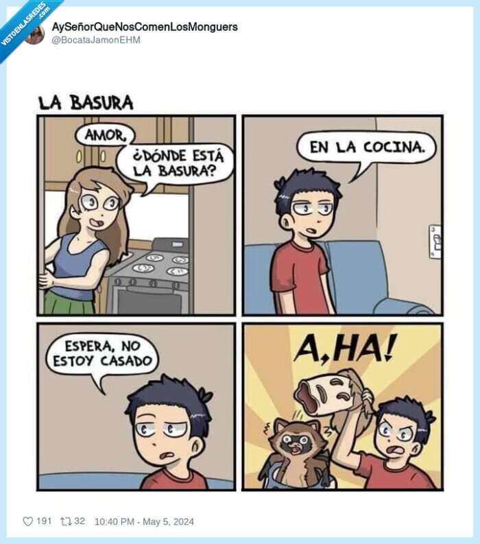 mapache,basura,encontrar