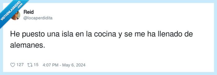 alemanes,llenado,cocina,isla