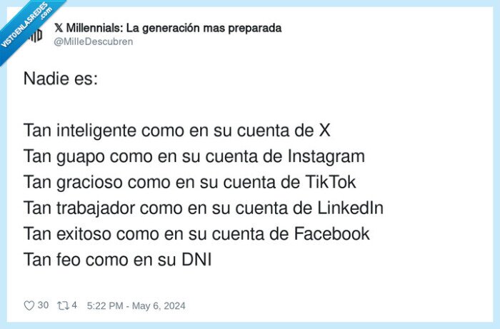 inteligente,trabajador,instagram,facebook,linkedin,gracioso