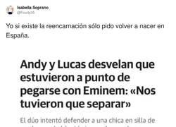 Enlace a Eminem no sabía quién era Andy y quién Lucas, ahí empezó la pelea, por @Fourty35