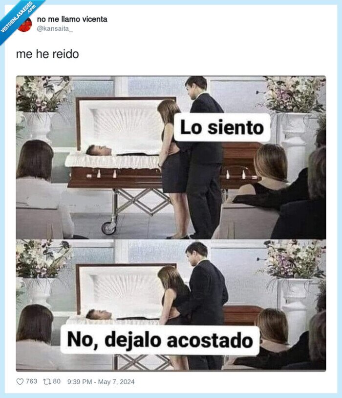 lo siento,sentar,acostar,ataud