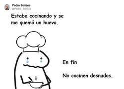 Enlace a Primera lección de cocina, por @Pedro_Torrijos