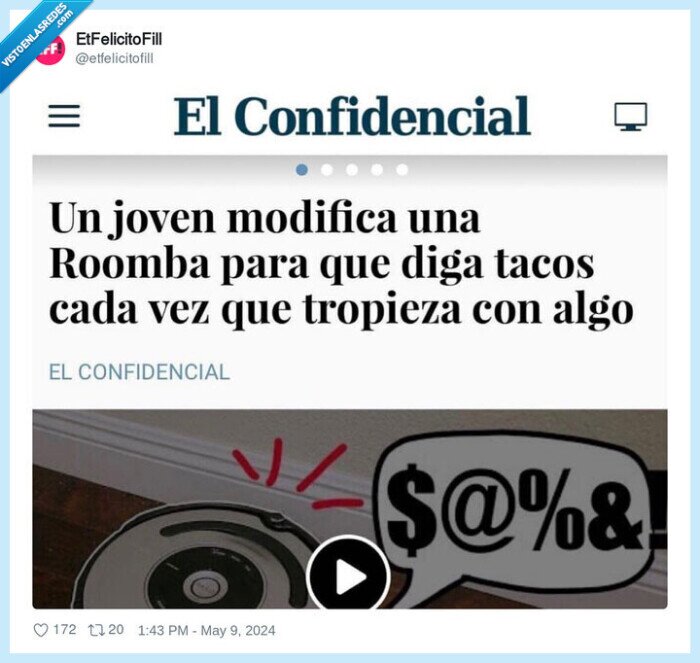 emprendedores,roomba,tacos,tropezar