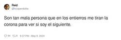 Enlace a Ya van tres, la muerte se acerca, por @locaperdidita