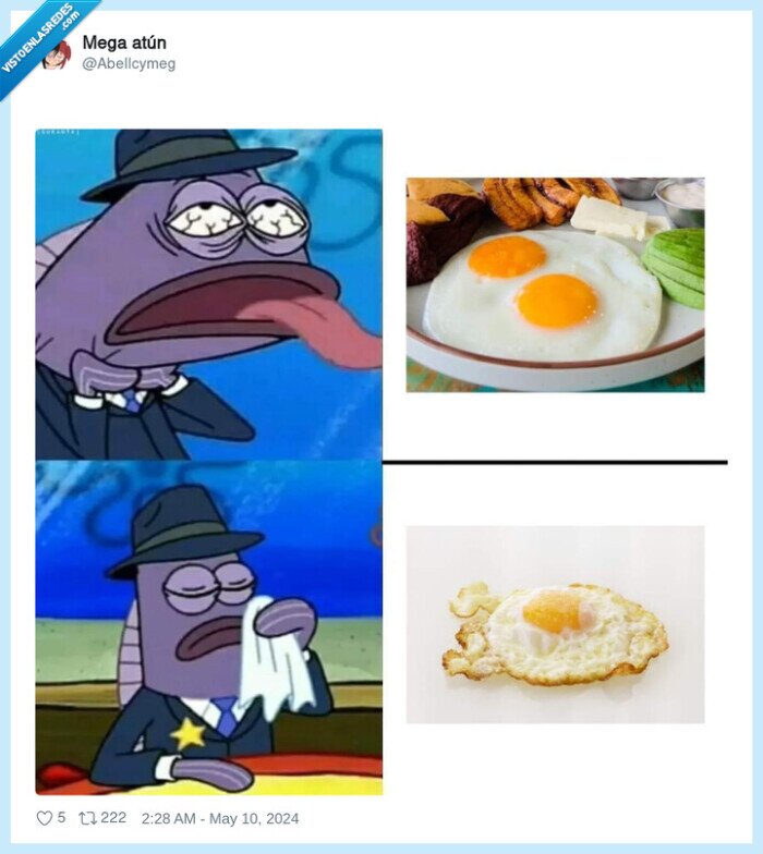 huevos,fritos,comparacion,puntilla