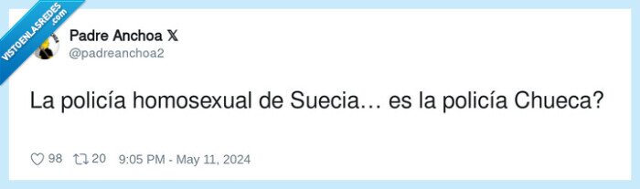 homosexual,suecia,policía,chueca