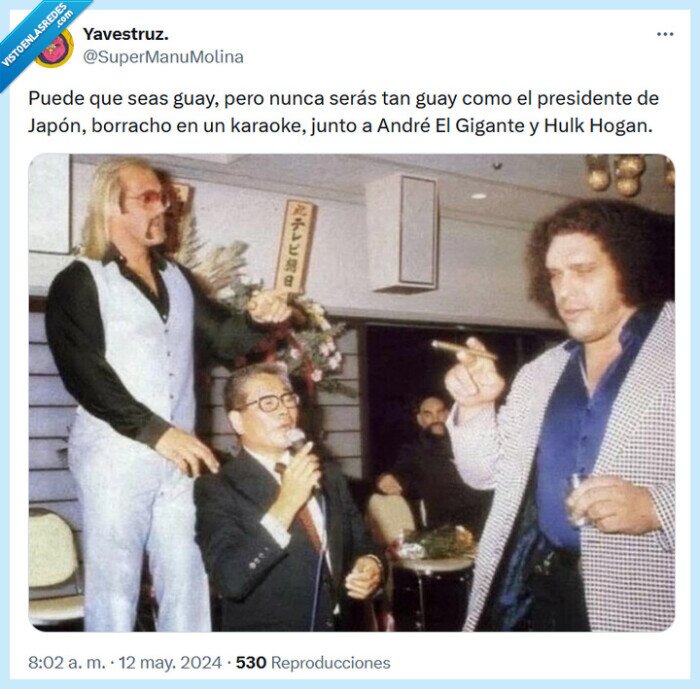 karaoke,japón,presidente,andré gignate,hulk hogan