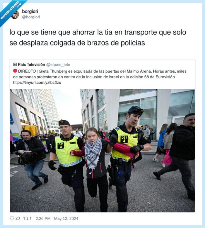 transporte,desplazarse,policias,colgada,brazos