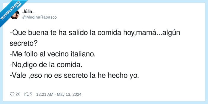 madre,confesión,italiano,secreto,comida