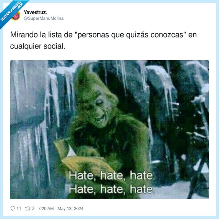 red social,personas,sugeridas,grinch