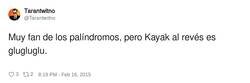 Enlace a De siempre se sabe que un kayak al revés se hunde, por @Tarantwitno