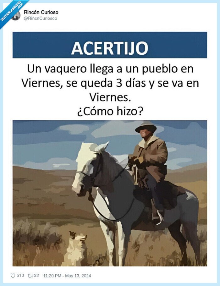 caballo,viernes,ir,volver,acertijo